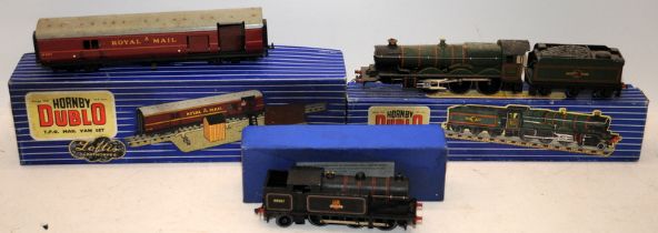 Vintage Hornby Dublo EDL17 BRb Locomotive Tender ref:31017, TPO Mail Van Set (carriage only) EDLT20