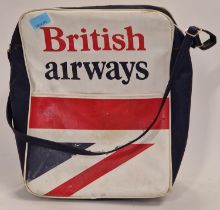 Vintage British Airways 1970's carry on bag.