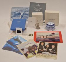Concorde British Airways Wedgwood Millennium dome boxed paperweight together with a boxed Concorde