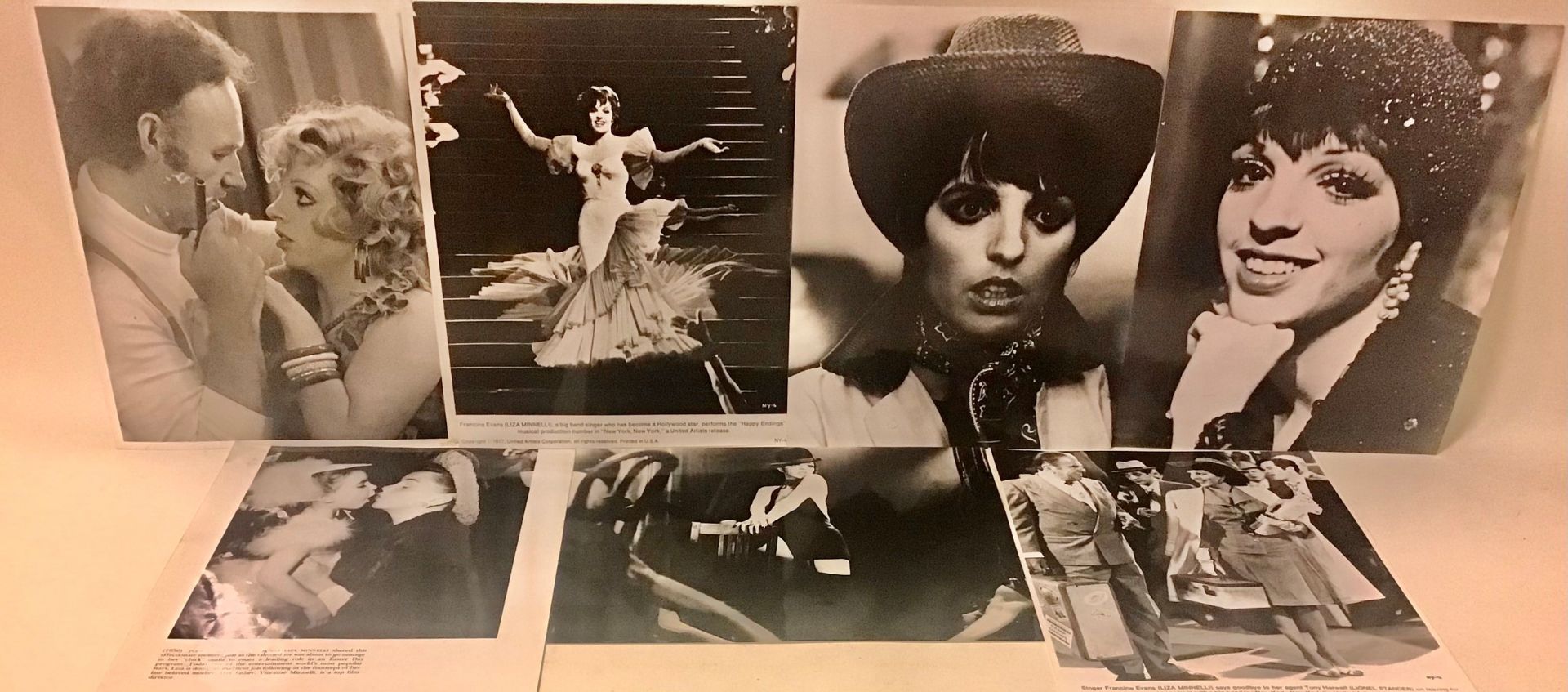 LIZA MINNELLI PROMOTIONAL PHOTO’S. Here we have 7 Great condition black and white photo’s