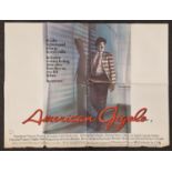 "American Gigolo" original vintage folded quad film poster 1980 starring Richard Gere 40"x30".