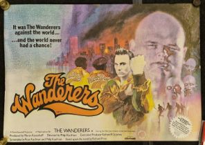 "The Wanderers" vintage rolled film poster 1979. Pin holes and tape marks to the corners 100x70cm.