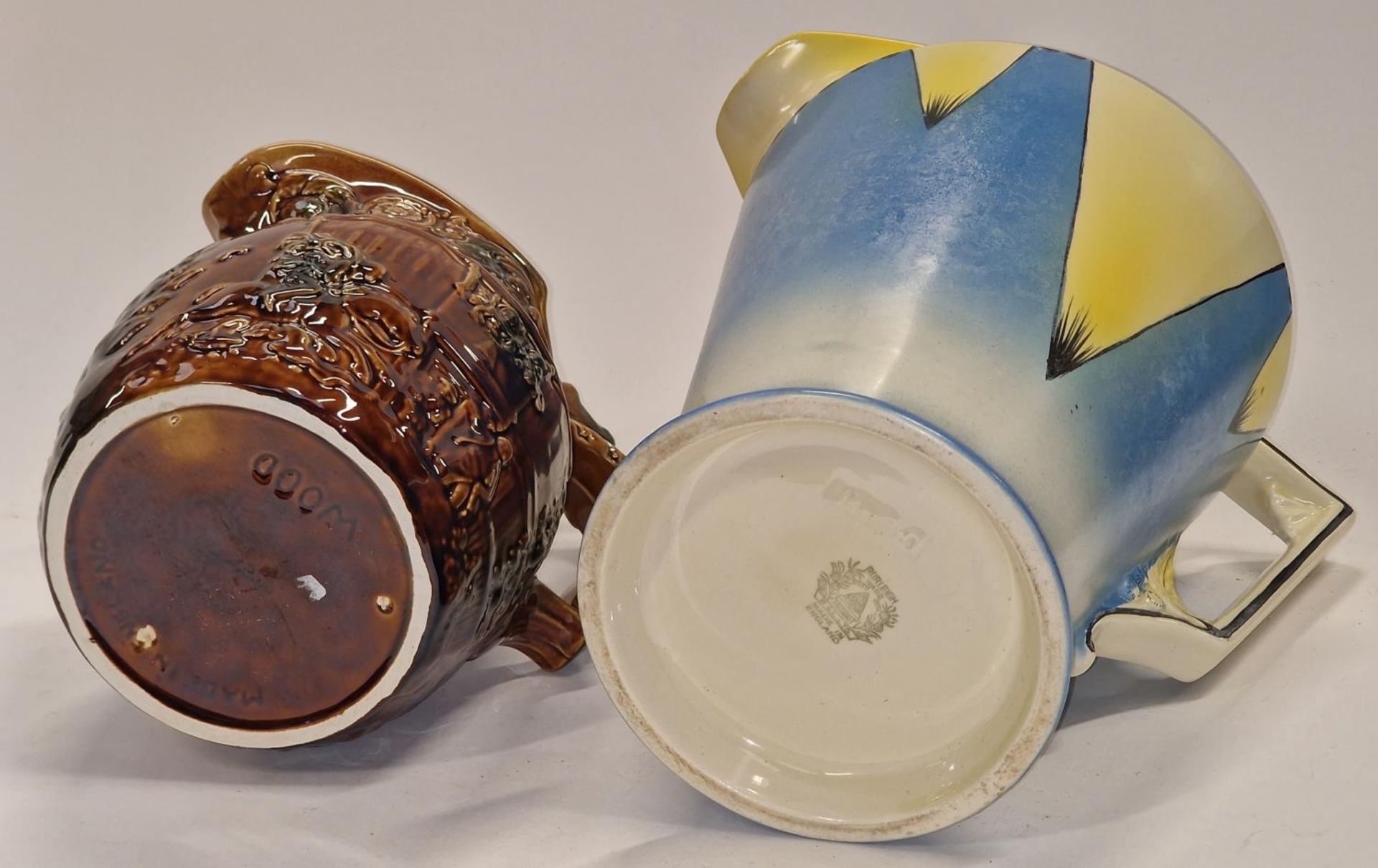 Art Deco Burleigh Ware jug together with a brown glazed jug (2). - Image 2 of 2