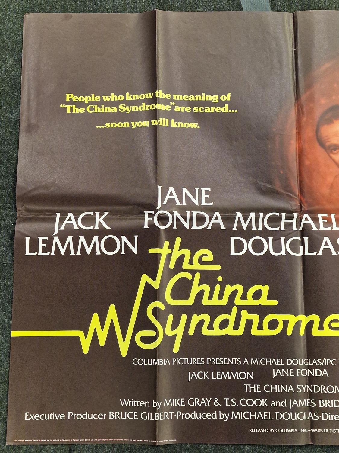 "The China Syndrome" original vintage folded quad film poster 1979 starring Jack Lemon, Jane Fonda - Image 2 of 5