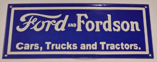 A Fordson enamel sign