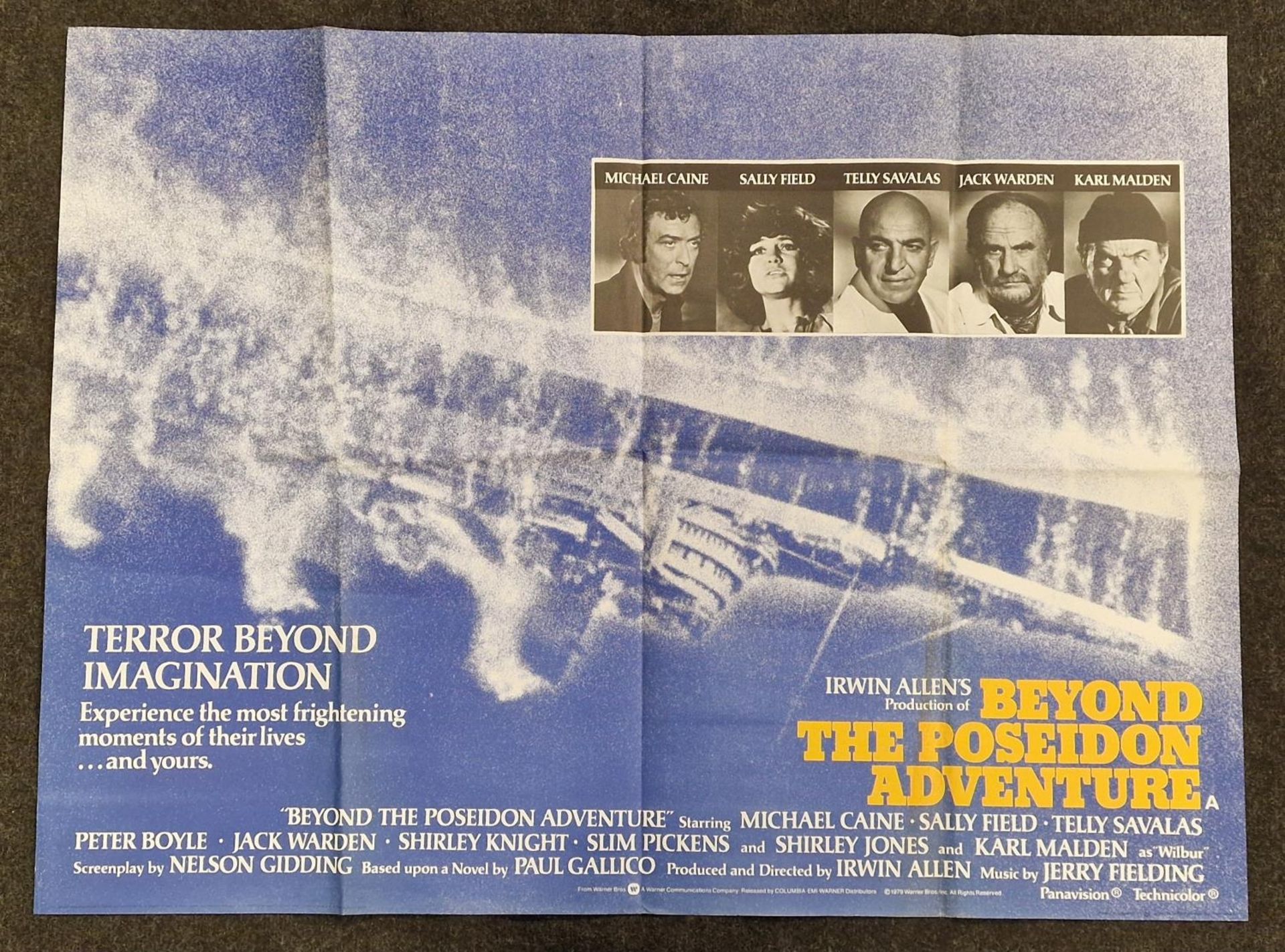 "Beyond The Poseidon Adventure" original vintage folded quad film poster 1979 starring Michael