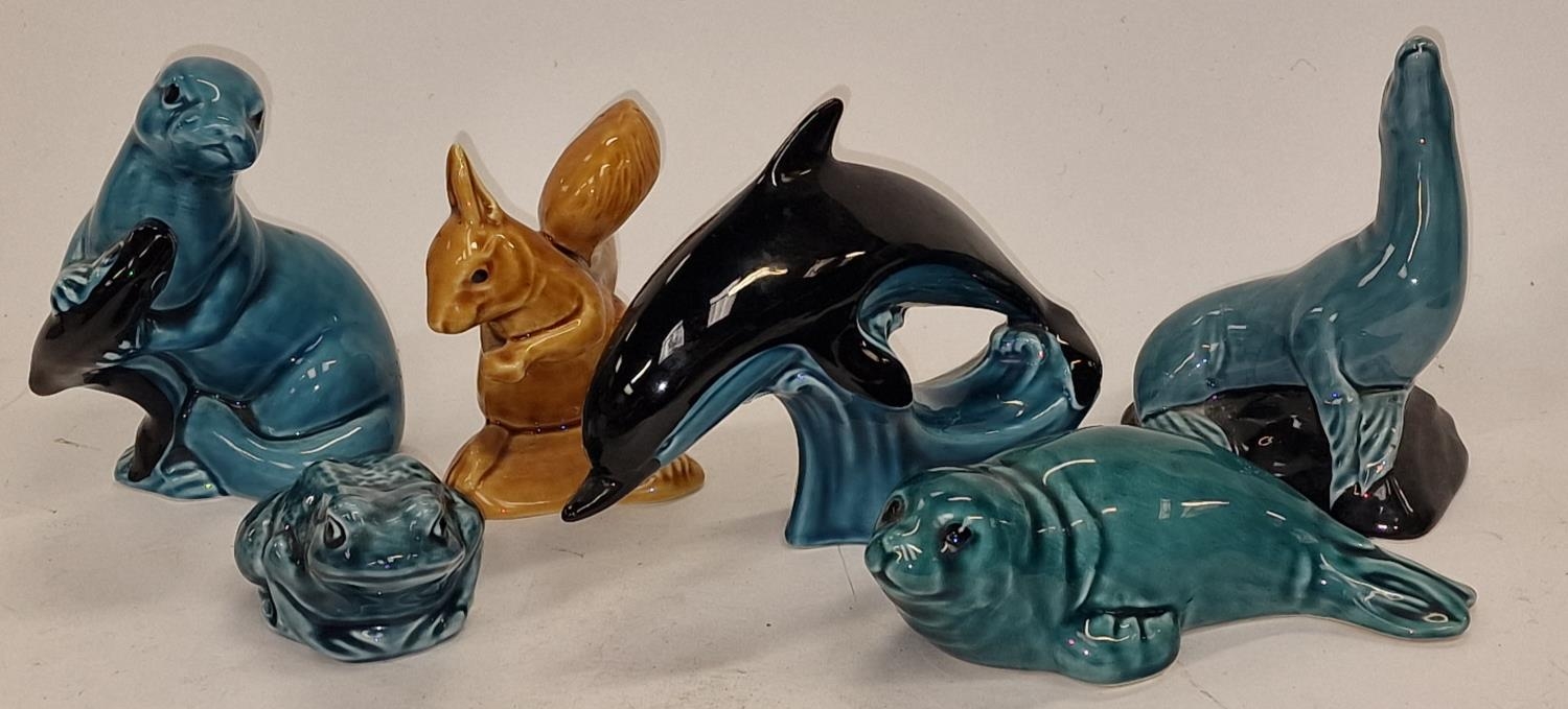 A collection of six Poole Pottery Animals.