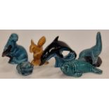 A collection of six Poole Pottery Animals.