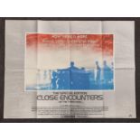 "Close Encounters of The Third Kind: The Special Edition" original vintage folded quad film poster