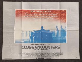 "Close Encounters of The Third Kind: The Special Edition" original vintage folded quad film poster