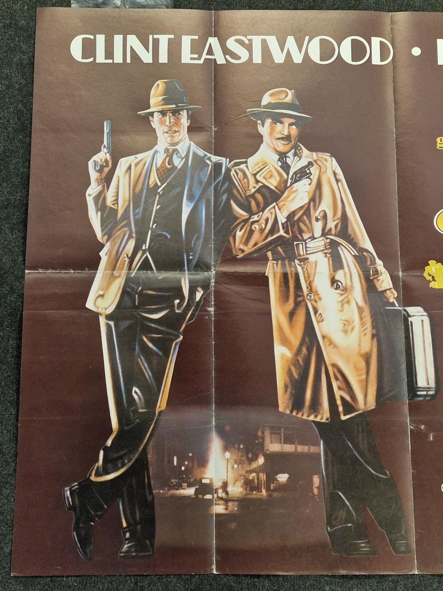 "City Heat" original vintage film poster 1984 starring Clint Eastwood and Burt Reynolds 40"x30". - Image 2 of 5