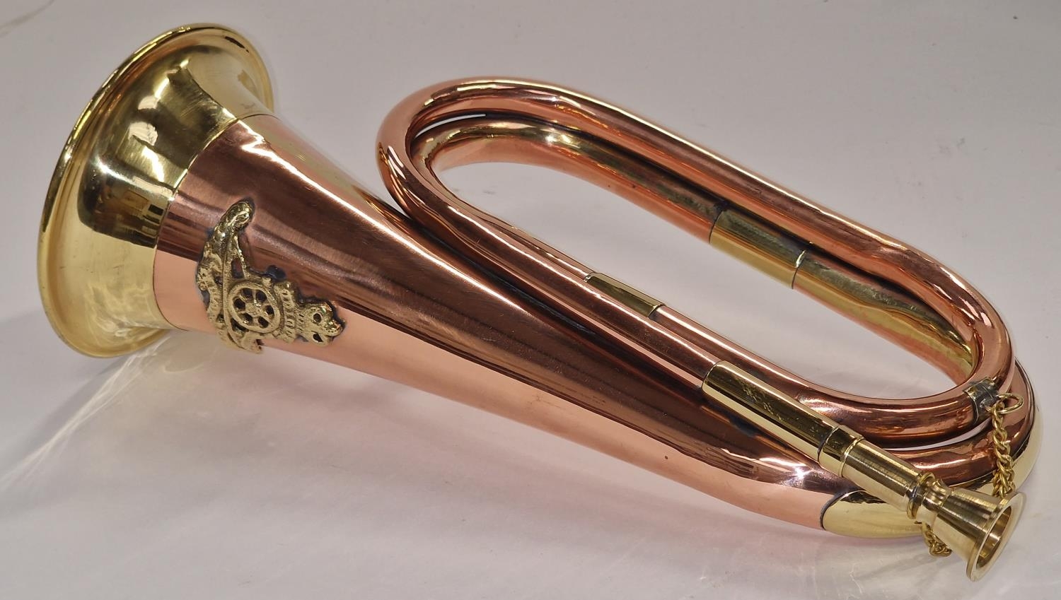 A copper bugle. - Image 2 of 2