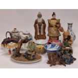 Large collection of oriental related ceramics and other items of interest.