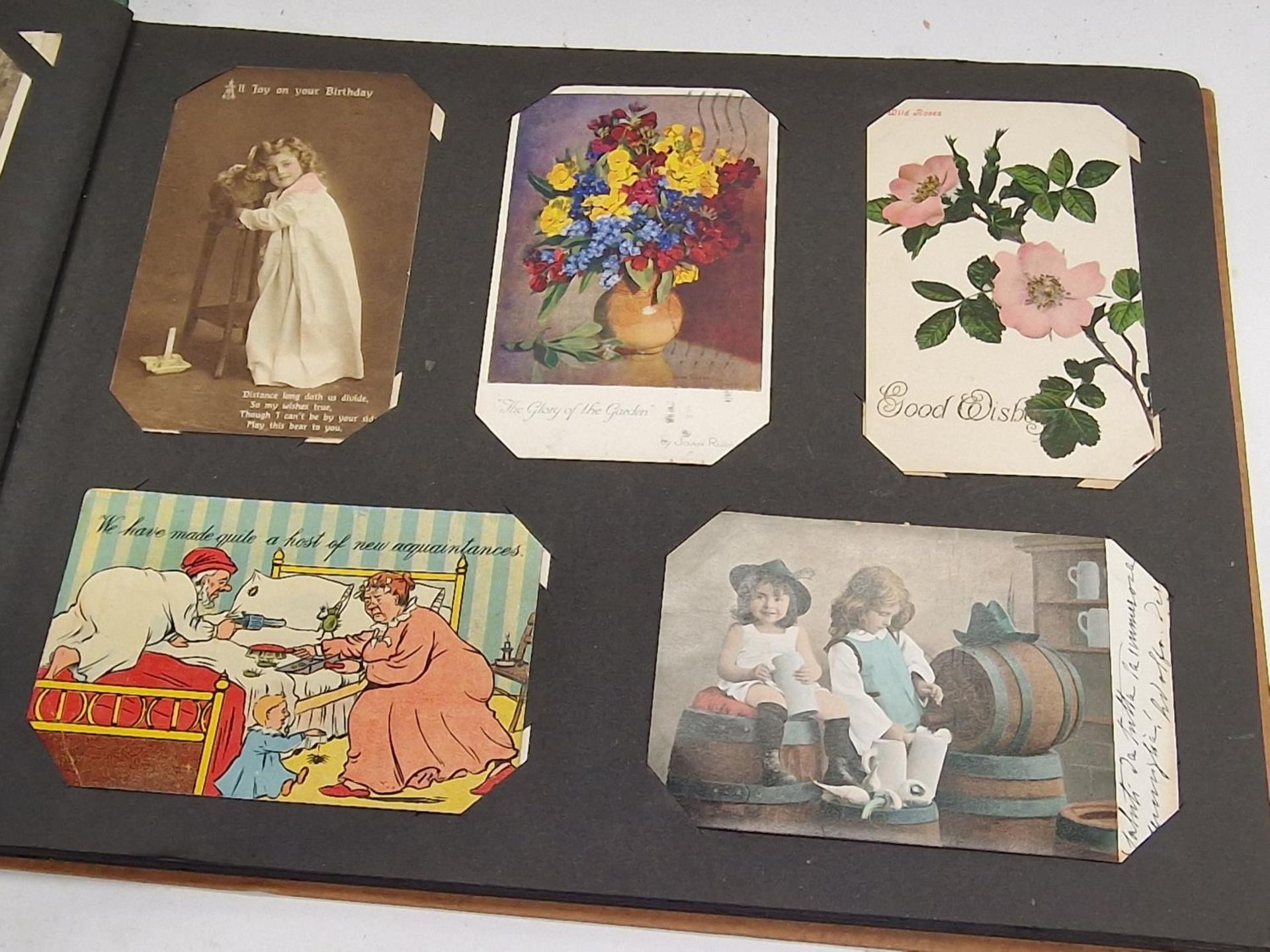 Album of vintage postcards and greetings cards. - Image 2 of 7