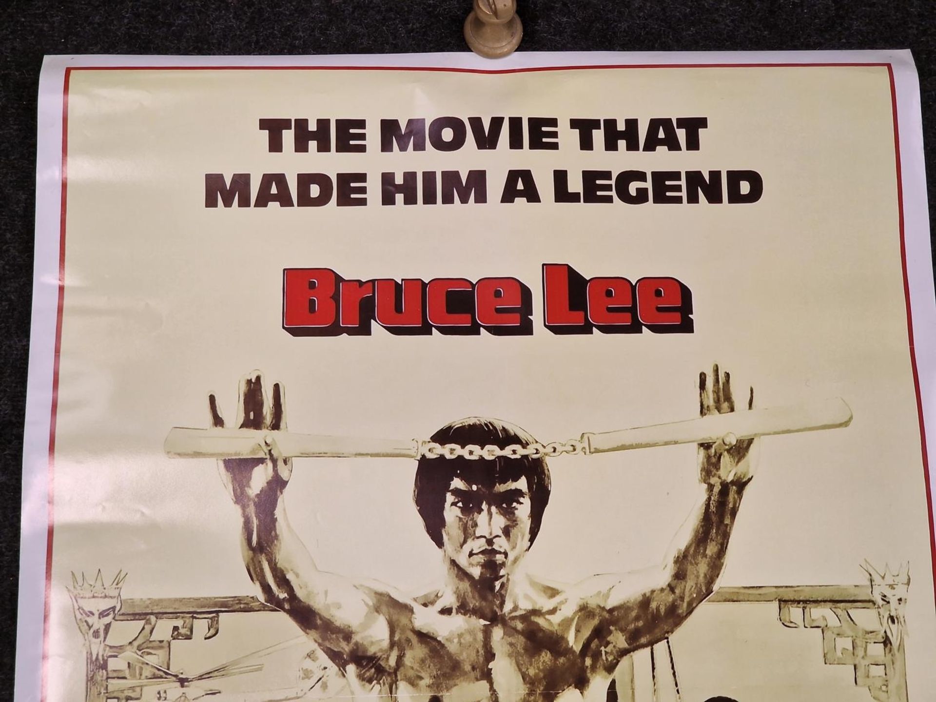 "Enter The Dragon" reproduction film poster starring Bruce Lee 39.5x27". - Image 3 of 3