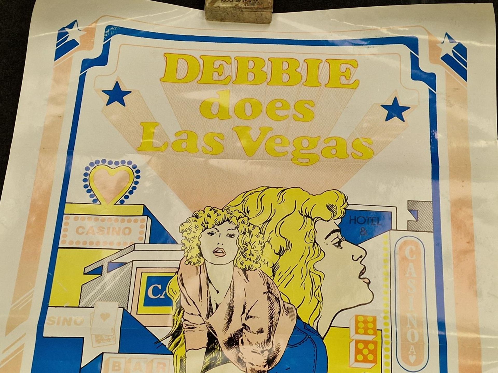 "Debbie Does Las Vegas" vintage rolled film poster 104x68cm. - Image 2 of 3