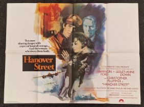 "Hanover Street" original vintage folded quad film poster 1979 starring Harrison Ford, Lesley-Anne