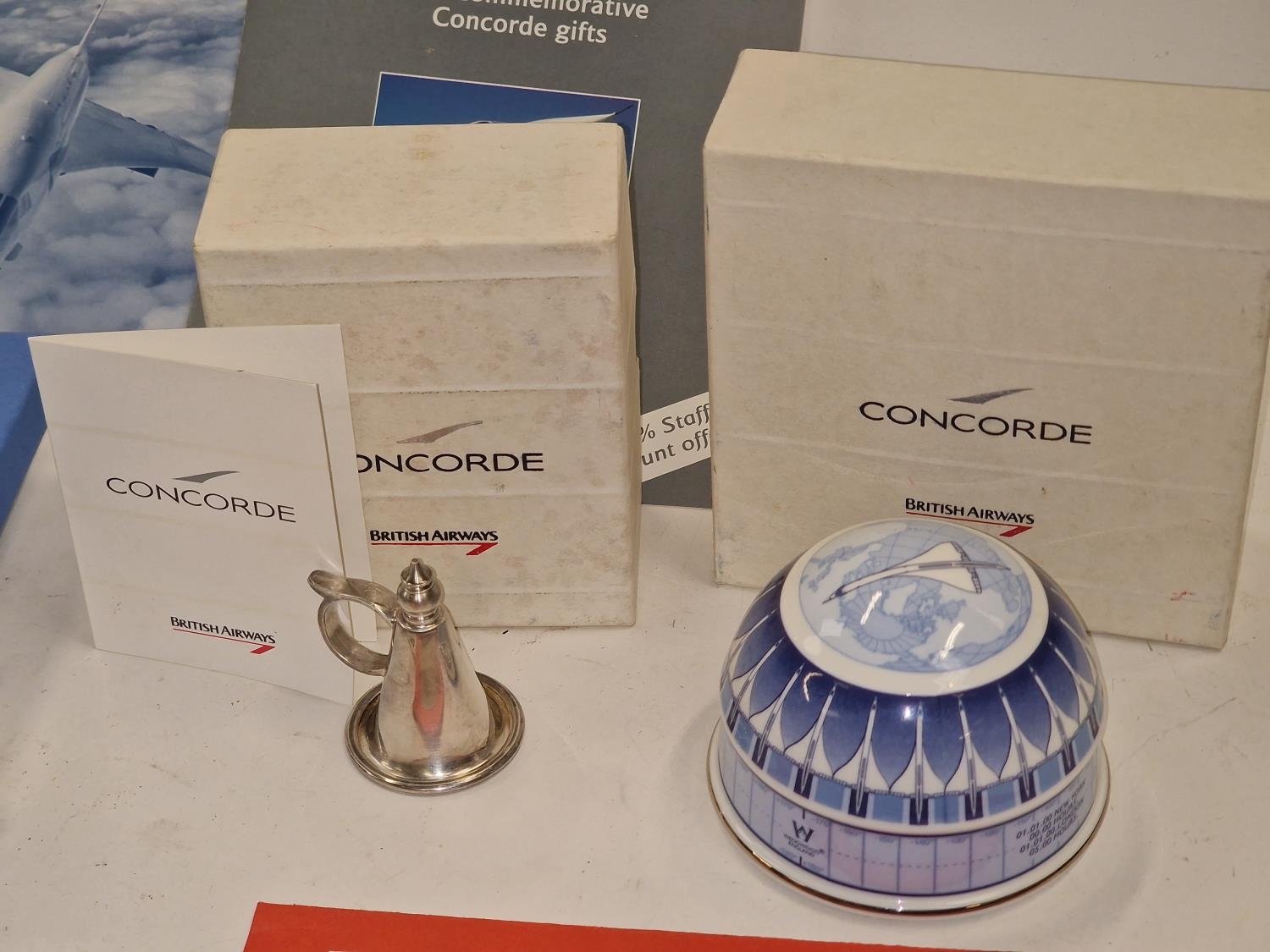 Concorde British Airways Wedgwood Millennium dome boxed paperweight together with a boxed Concorde - Image 2 of 4
