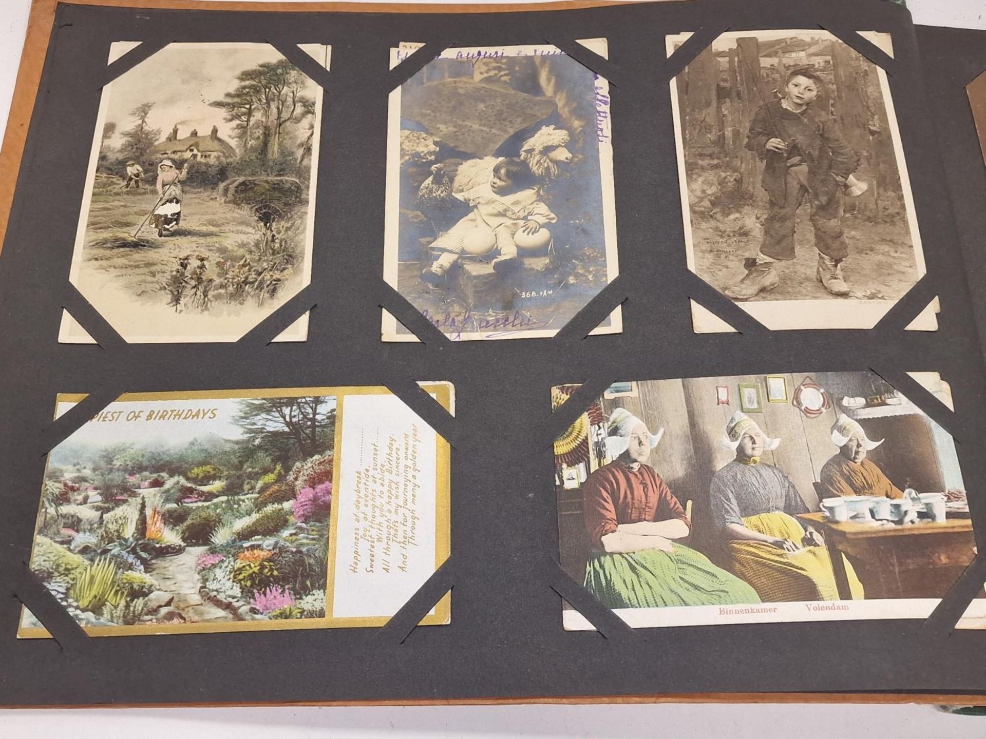 Album of vintage postcards and greetings cards. - Image 3 of 7