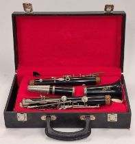 Boosey & Hawkes "Regent" vintage clarinet in hard case.