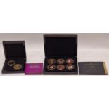 2 x Presentation coin sets The Duke and Duchess of Cambridge set and The Golden Moments William