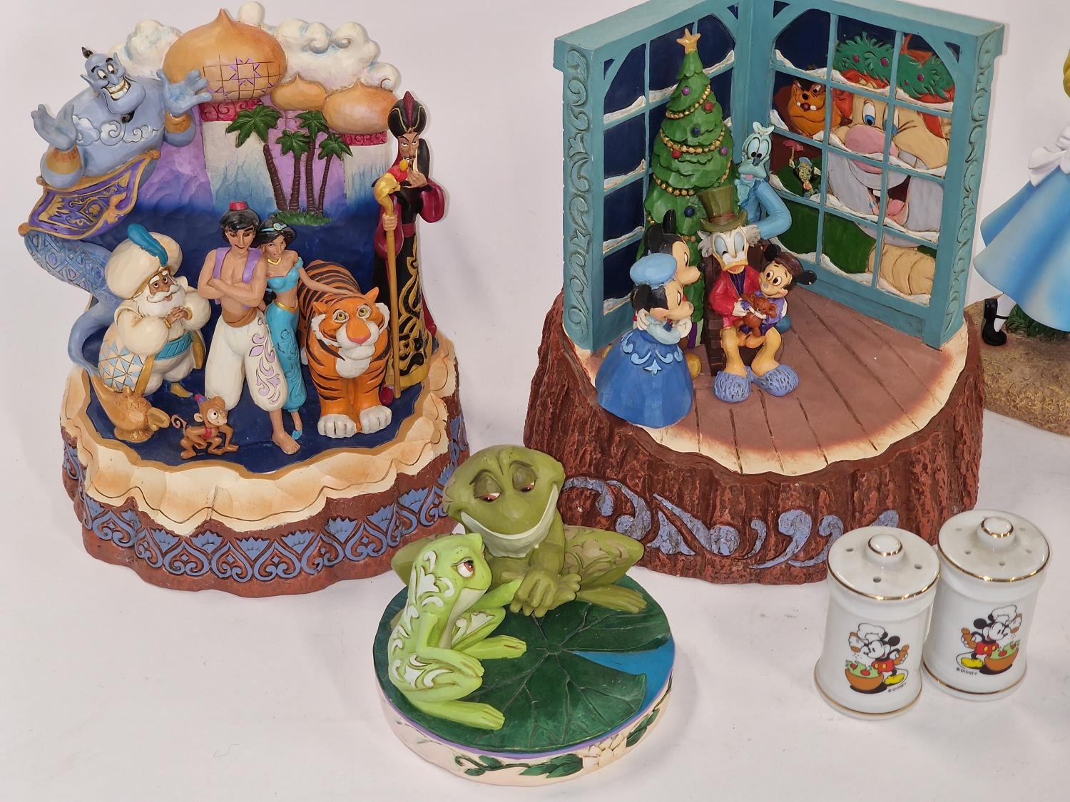 Collection of Enesco Disney figurines together with a pair of Disney salt and pepper pots. - Image 2 of 4