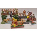 Collection of Disney Showcase collectable figurines to include The Lion King and Mulan.