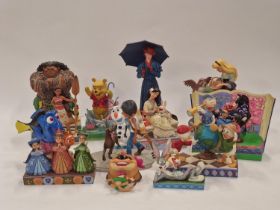 Collection of Disney Showcase collectable figurines to include Moana, Mary Poppins, Finding Nemo and