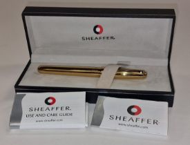 Boxed Sheaffer pen with paperwork.