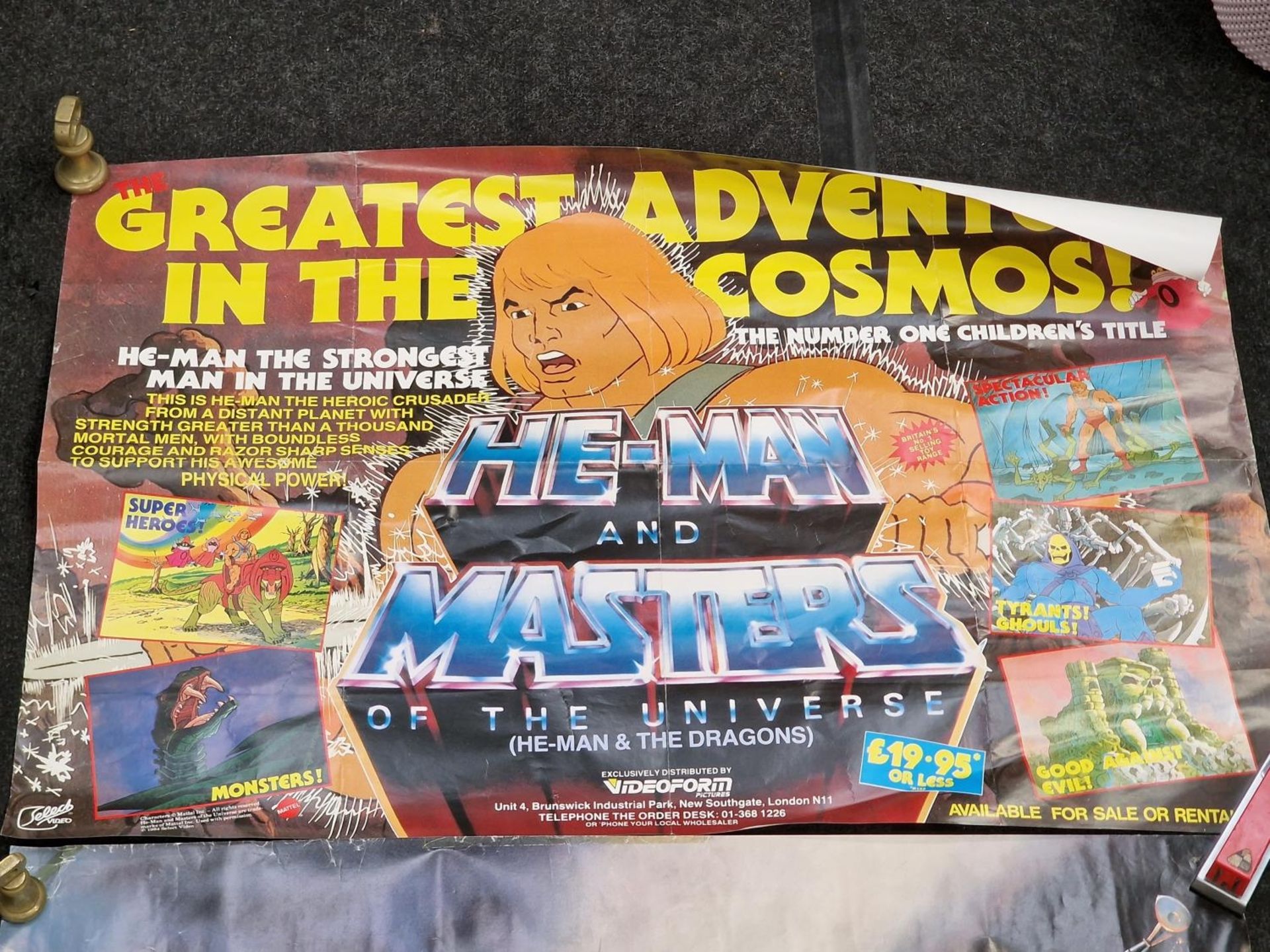 Three vintage rolled wall posters to include: He-Man and the Masters, War of the Worlds and the - Image 4 of 4