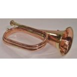 A copper bugle.