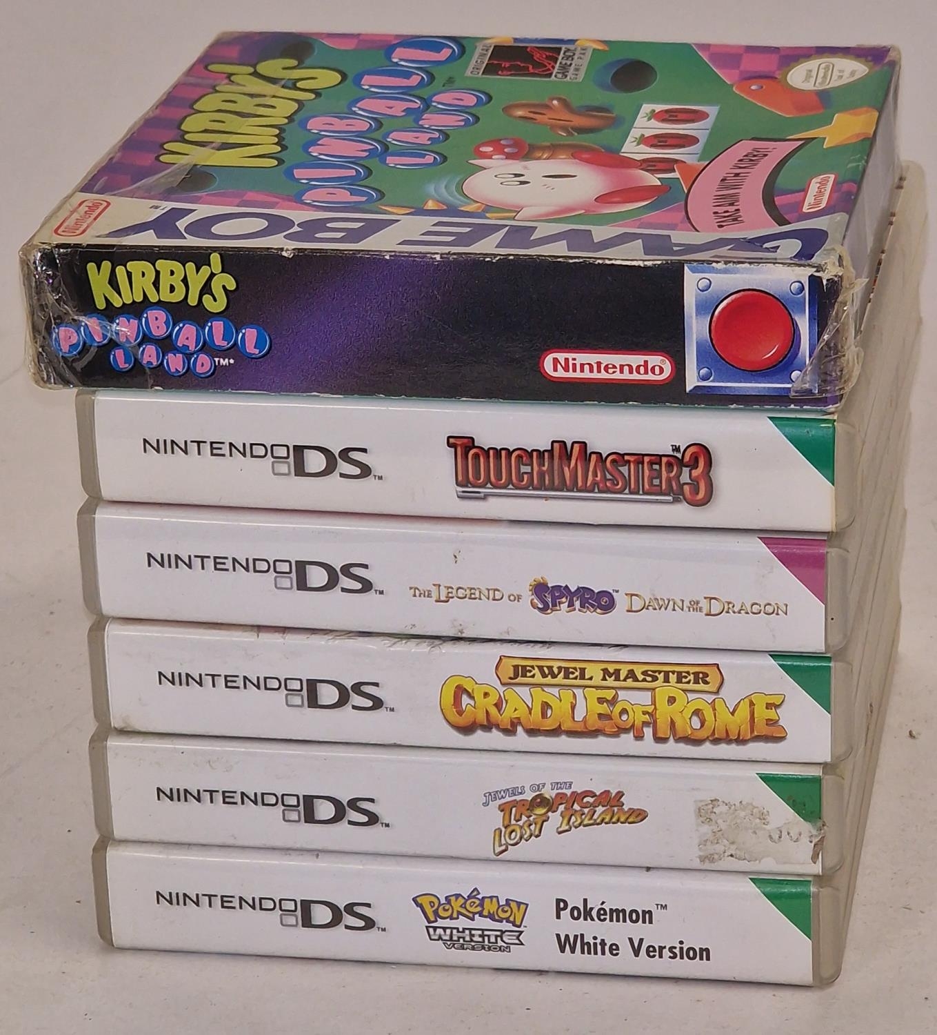 Collection of Nintendo DS and Game Boy games to include Pokemon White Version (6).