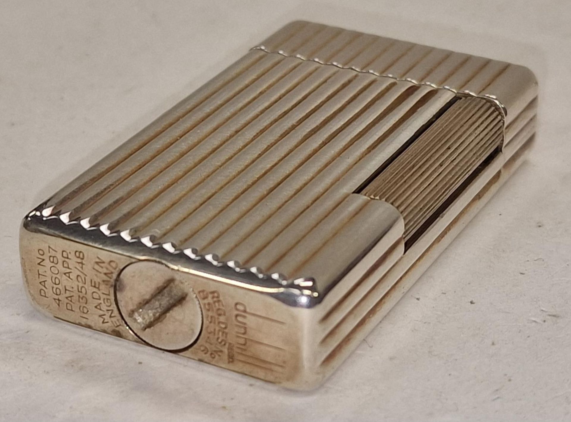 Dunhill "Rollalite" vintage 1960's lighter c/w original outer box, fabric slip case and - Image 2 of 4