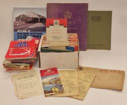 Collection of vintage ordnance survey and other maps together with books and other ephemera.