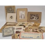 Large collection of antique Victorian and other photographs some with military interest together