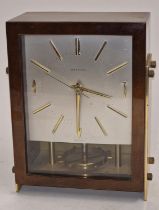 Hettich German mid 20th century vintage table clock 20cm tall.