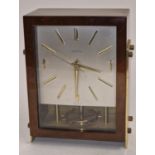 Hettich German mid 20th century vintage table clock 20cm tall.