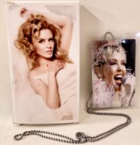 KYLIE MINOGUE ‘KISS ME ONCE’ TOUR VIP GIFT POWERBANK USB CHARGER AND LANYARD. These items come in Ex