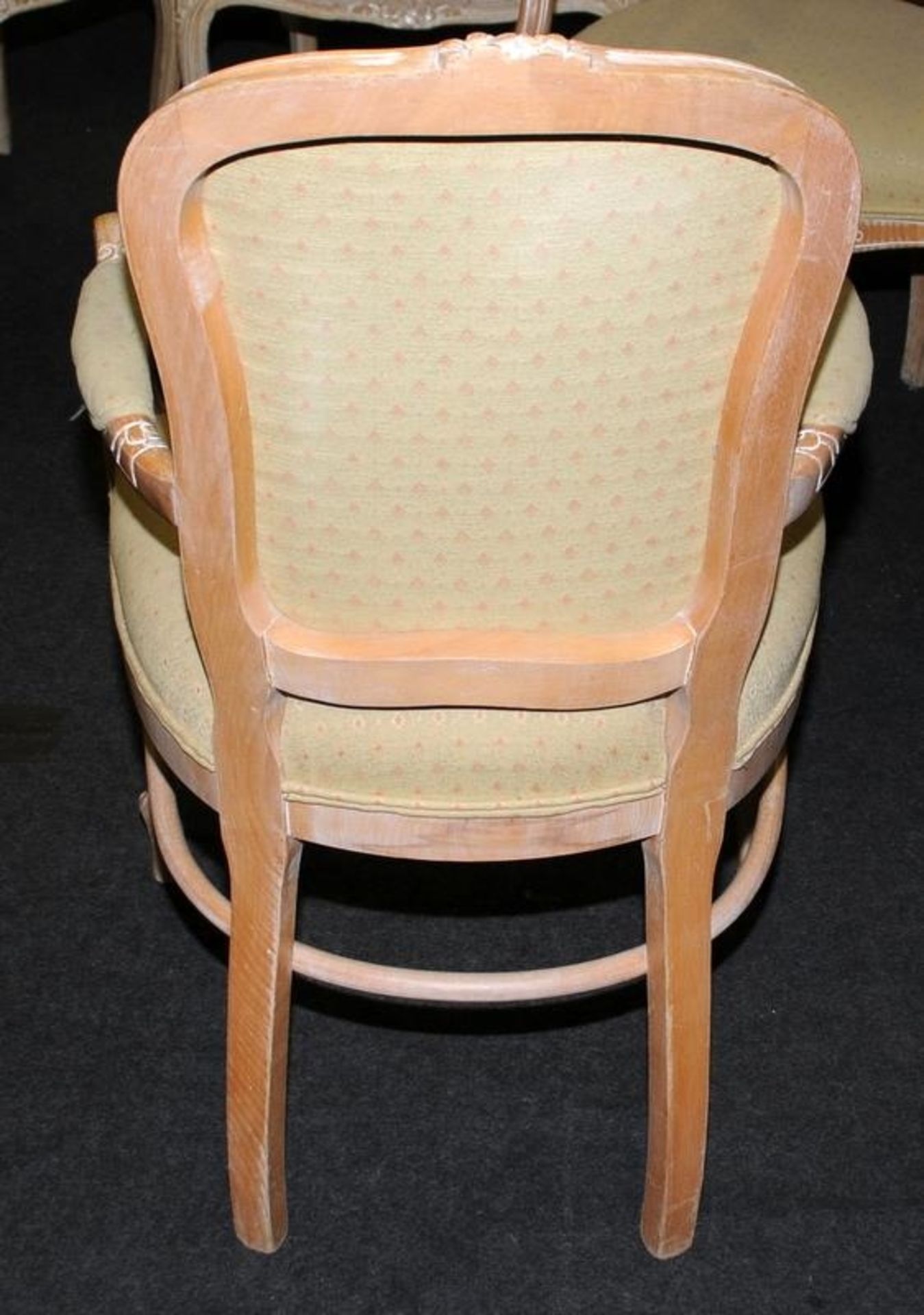 Set of eight French style carver dining chairs. - Image 3 of 3