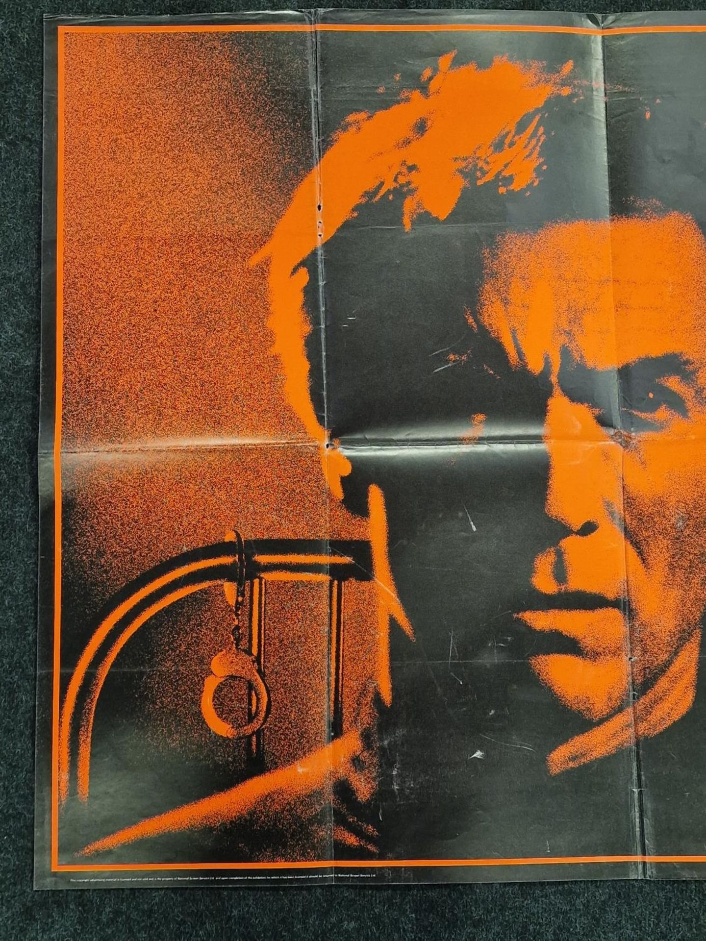 "Tightrope" original vintage folded quad film poster 1984 starring Clint Eastwood 40"x30". - Image 2 of 5