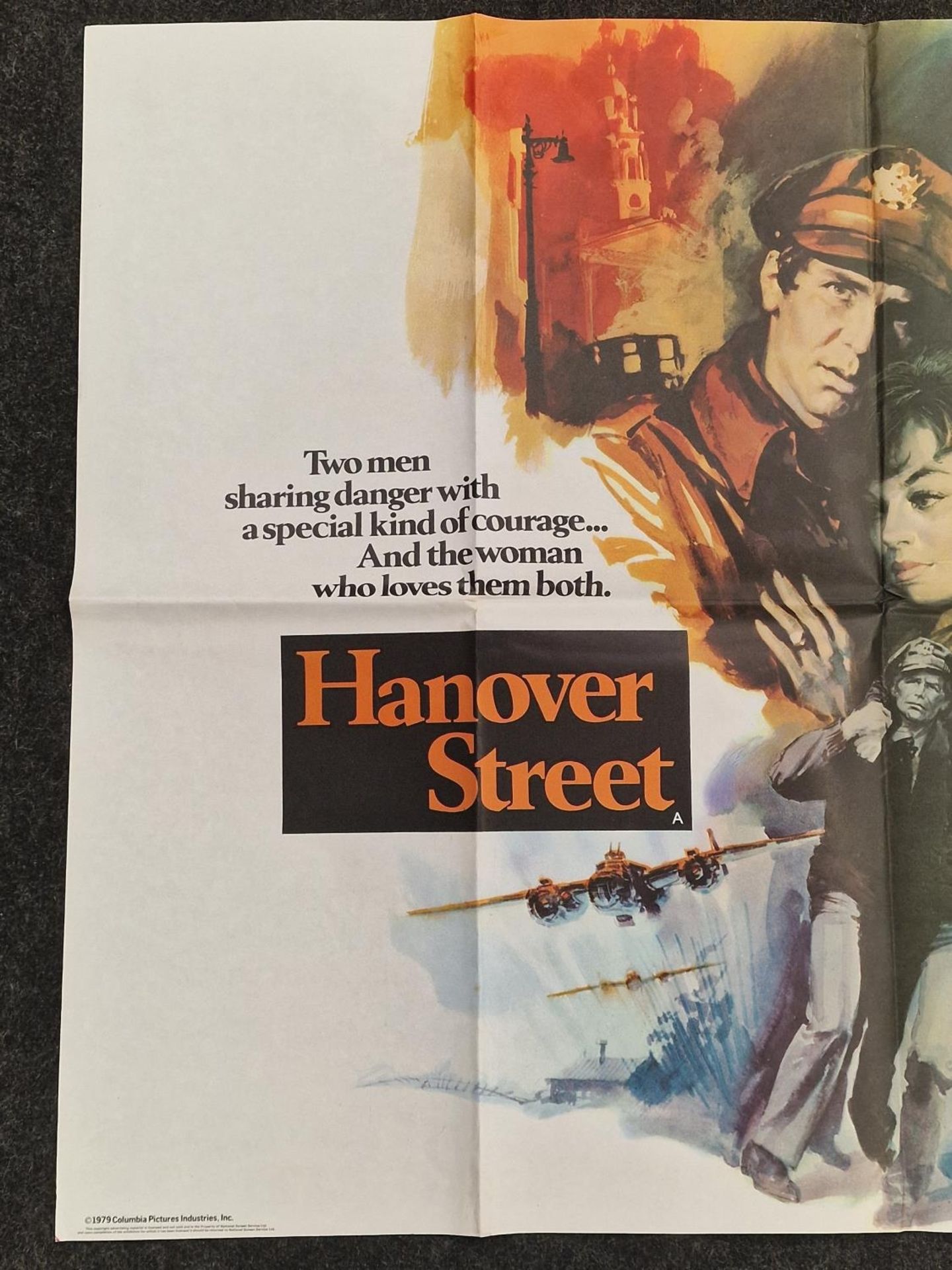 "Hanover Street" original vintage folded quad film poster 1979 starring Harrison Ford, Lesley-Anne - Image 2 of 5