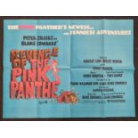 "Revenge of The Pink Panther" original vintage folded quad film poster 1978 starring Peter