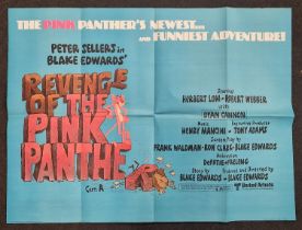 "Revenge of The Pink Panther" original vintage folded quad film poster 1978 starring Peter