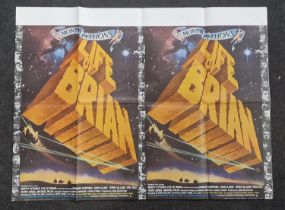 "Monty Python's Life of Brian" original vintage folded quad film poster 1979 starring Graham