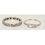 Two Pandora S925 Ale rings size 54 and 60