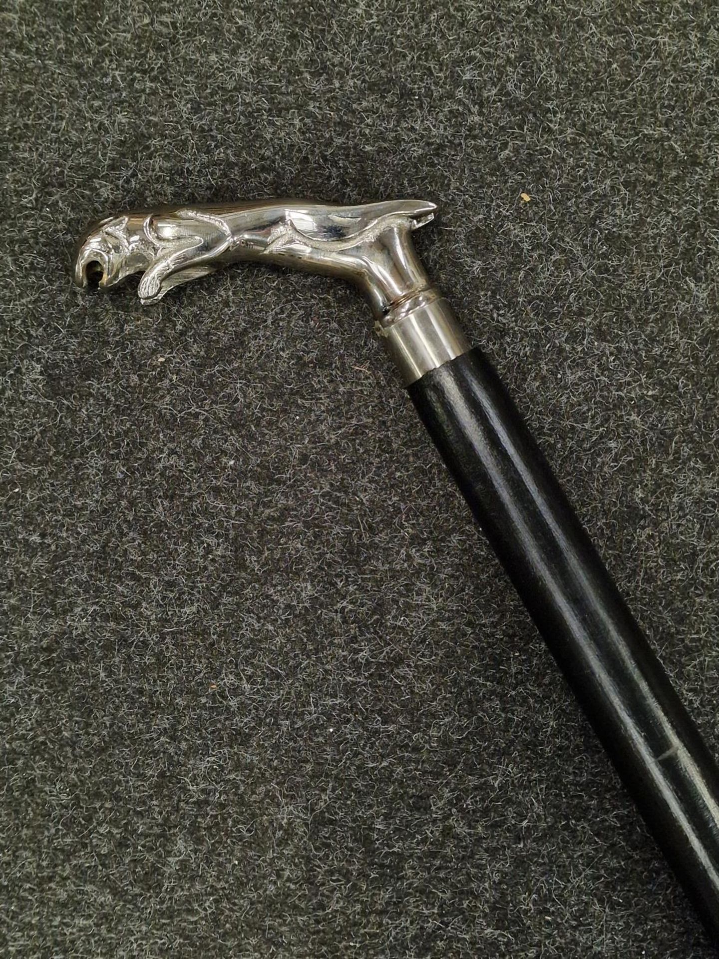 Jaguar walking stick. - Image 2 of 2