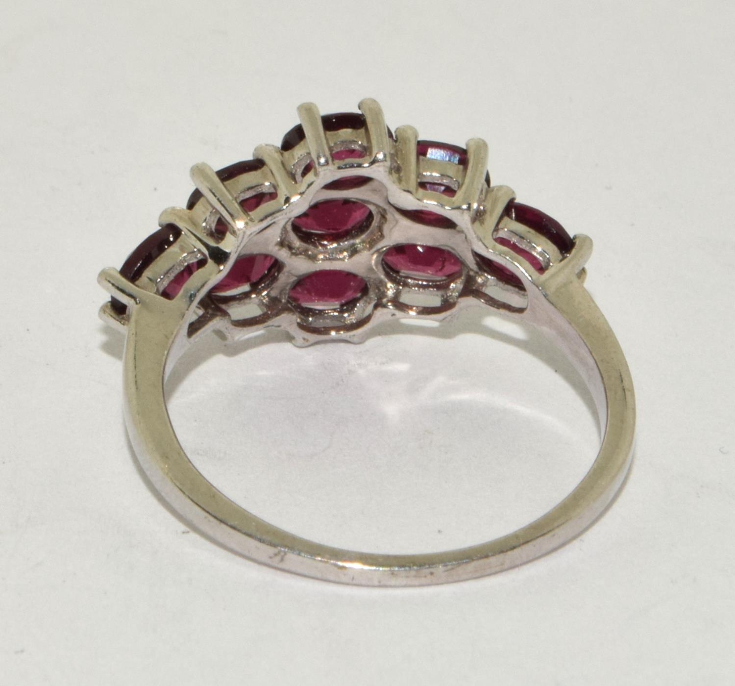 A 925 silver blackberry quartz TGGC ring Size R 1/2. - Image 3 of 3