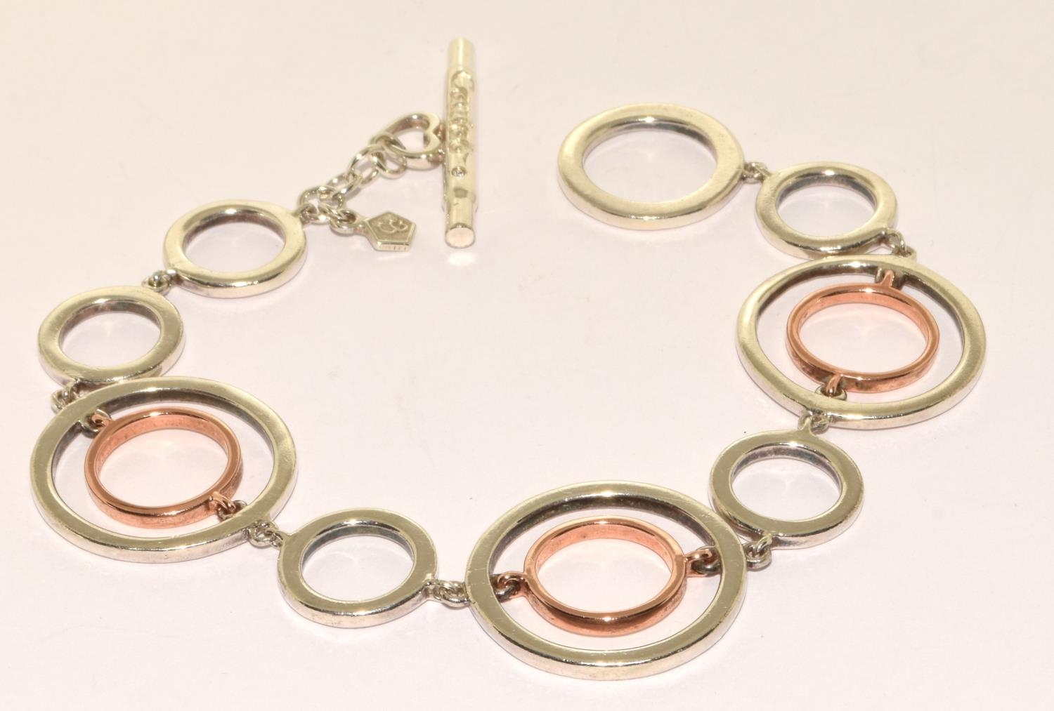 Clogau silver and 9ct gold bracelet in Clogau box - Image 2 of 4