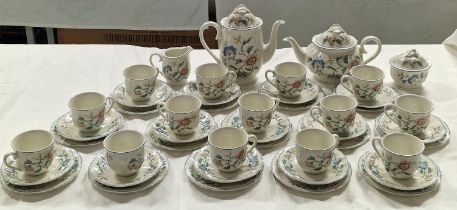 Large quantity of Villeroy and Boch "Delia" Tea service to include Tea and coffee pot for 12