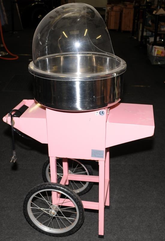 Transportable candy floss maker retail point of sale by Vevor. Spoked wheels to rear for easy - Image 3 of 5